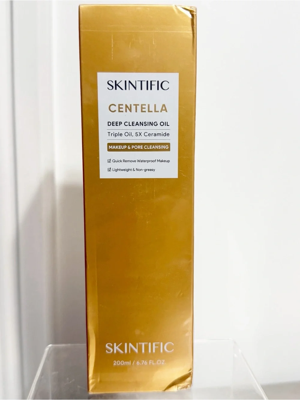SKINTIFIC Centella Deep Cleansing Oil Makeup Remover 200mL ~ New in Box